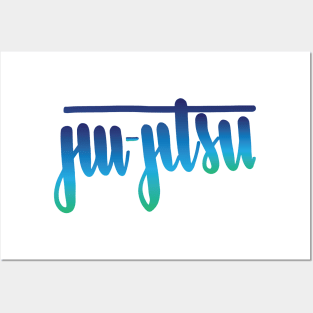 Jiu-Jitsu Handlettered Ombre Posters and Art